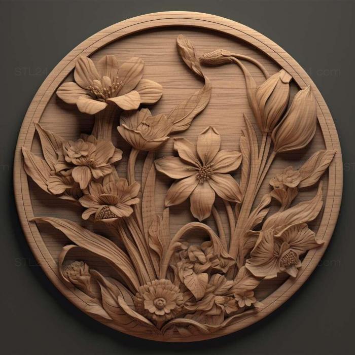 Patterns and decorations (stl Campion 4, PATTERN_1320) 3D models for cnc